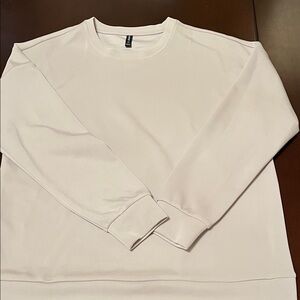 Lazypants Cream Crew Neck Sweater for Women NWOT